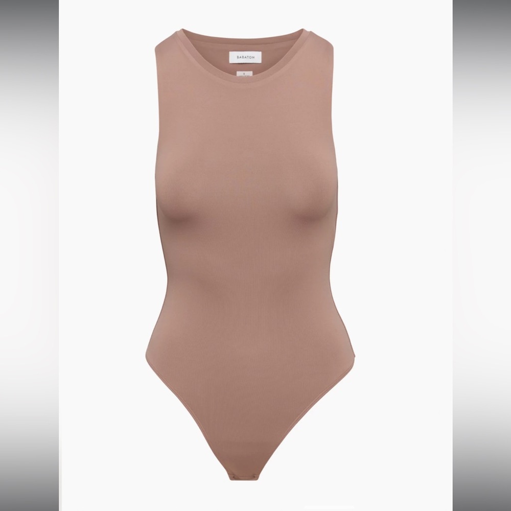 Aritzia Babaton Contour Muscle Bodysuit- Deep Taupe